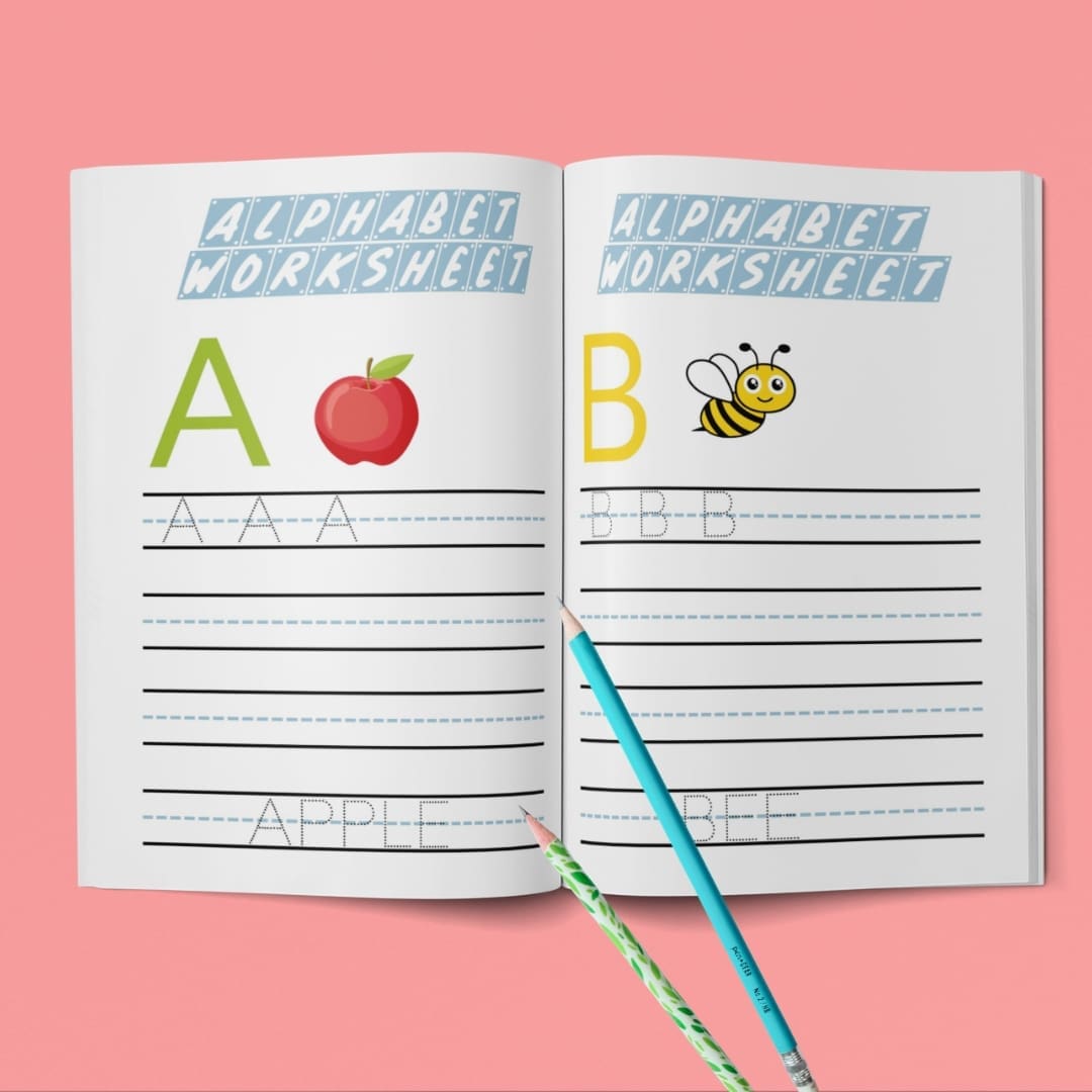 This is a promotional image displaying online printable educational resources available for download at Sharekknaonline.com. The image features colorful elements such as alphabets and numbers, suitable for coloring activities. Additionally, it showcases tracing exercises designed to aid in learning. Visit Sharekknaonline.com to access and download these educational materials. They are available uniquely at SharekknaOnline.com. They can be downloaded and printed at home or your local print house.