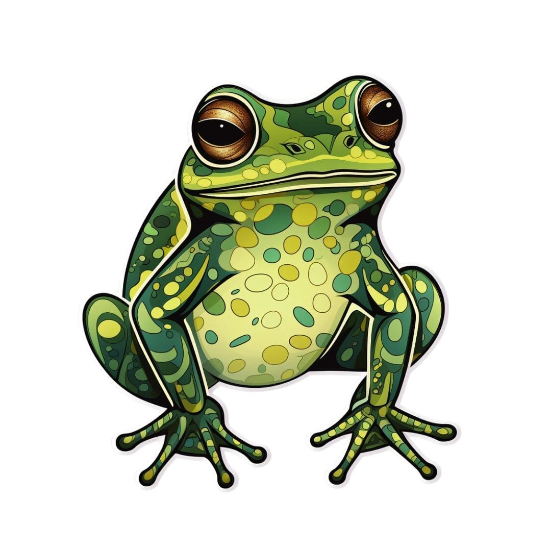 Green Frogs Stickers - Image 8
