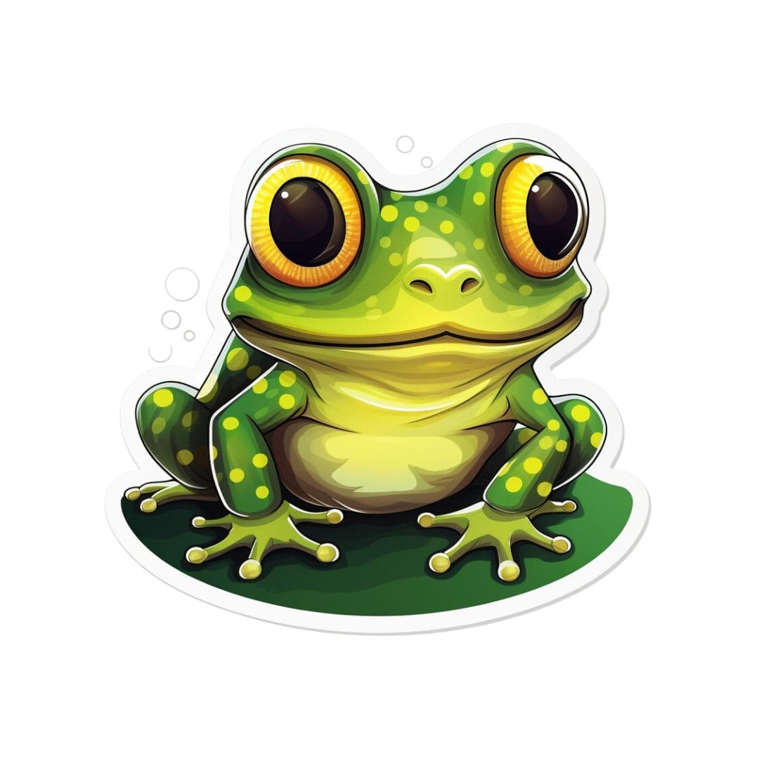 Green Frogs Stickers - Image 3