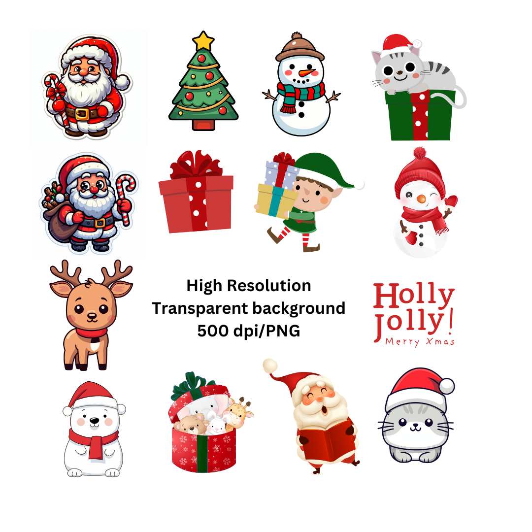Santa Clause Stickers - Image 3