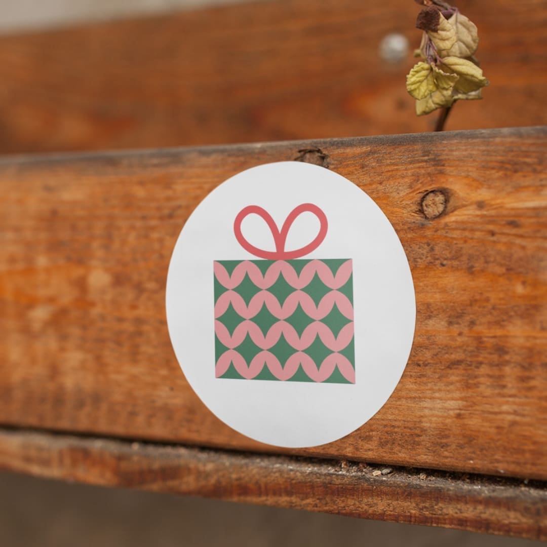 Pink Christmas Stickers - Image 4
