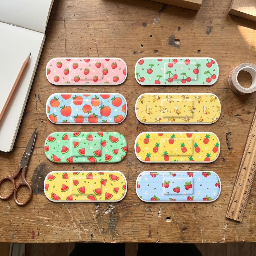 Bandage Fruits Stickers - Image 2