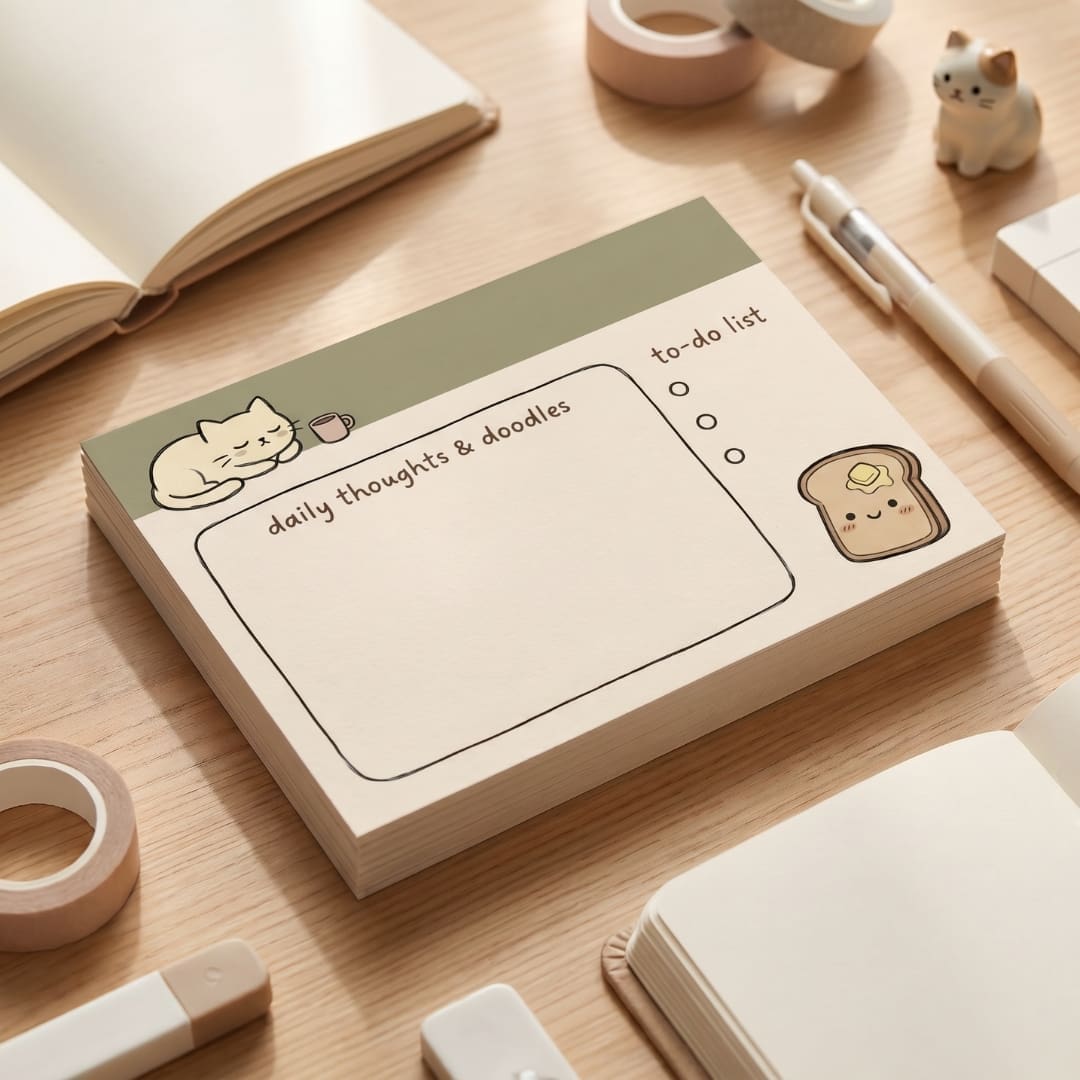 Cute Cozy Talk Memo Notes bundle featuring kawaii hand-drawn characters, speech bubble memo layouts, soft pastel colors, and minimalist Korean-inspired printable stationery designs for journaling, planning, and daily notes.