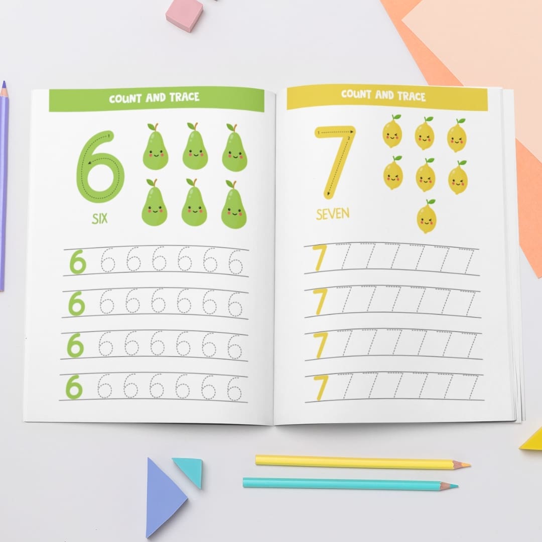 This is a promotional image displaying online printable educational resources available for download at Sharekknaonline.com. The image features colorful elements such as alphabets and numbers, suitable for coloring activities. Additionally, it showcases tracing exercises designed to aid in learning. Visit Sharekknaonline.com to access and download these educational materials. They are available uniquely at SharekknaOnline.com. They can be downloaded and printed at home or your local print house.