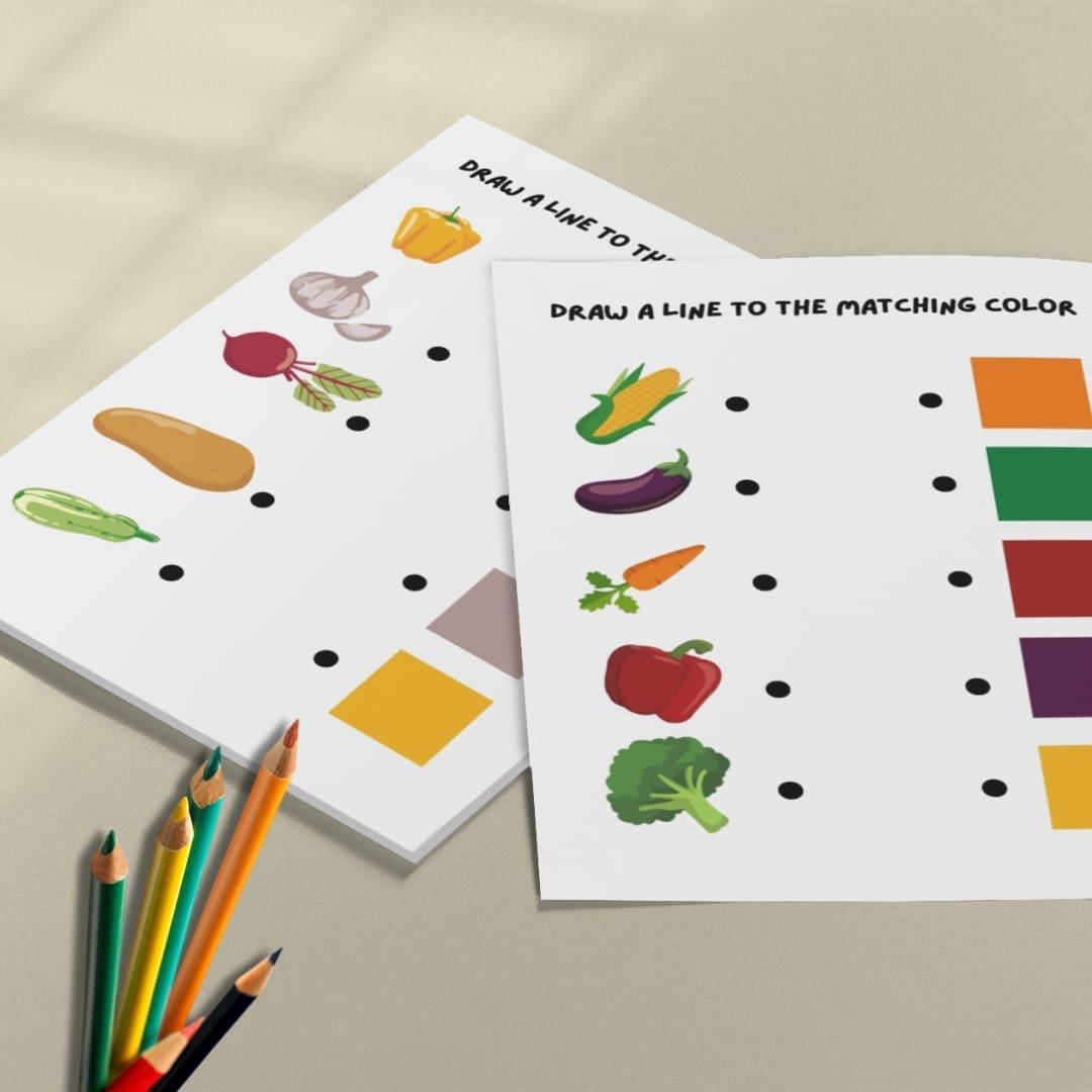 Matching Fruits and Veggies - Image 2