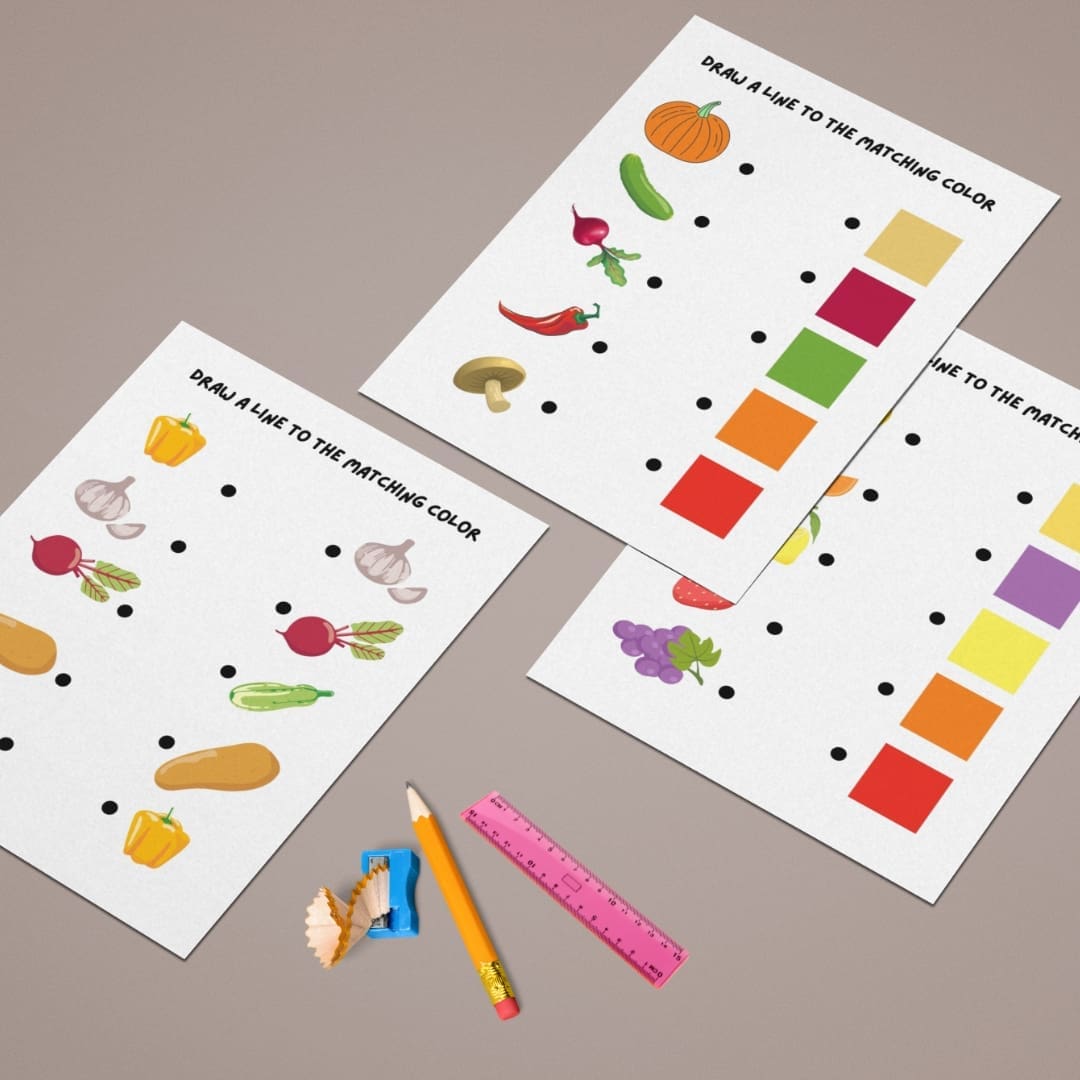 Matching Fruits and Veggies - Image 4