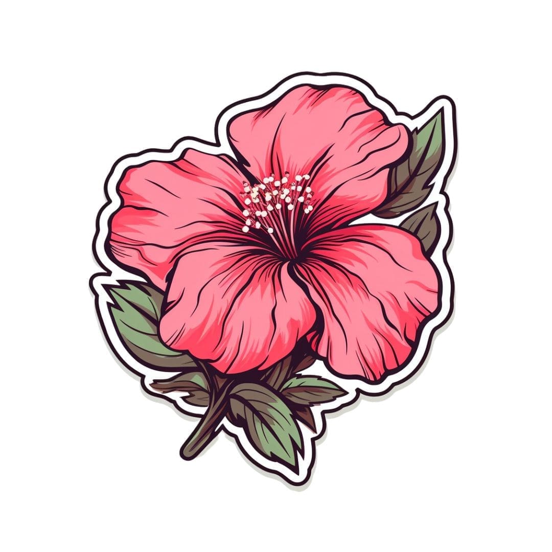 Pink Flowers Stickers - Image 8