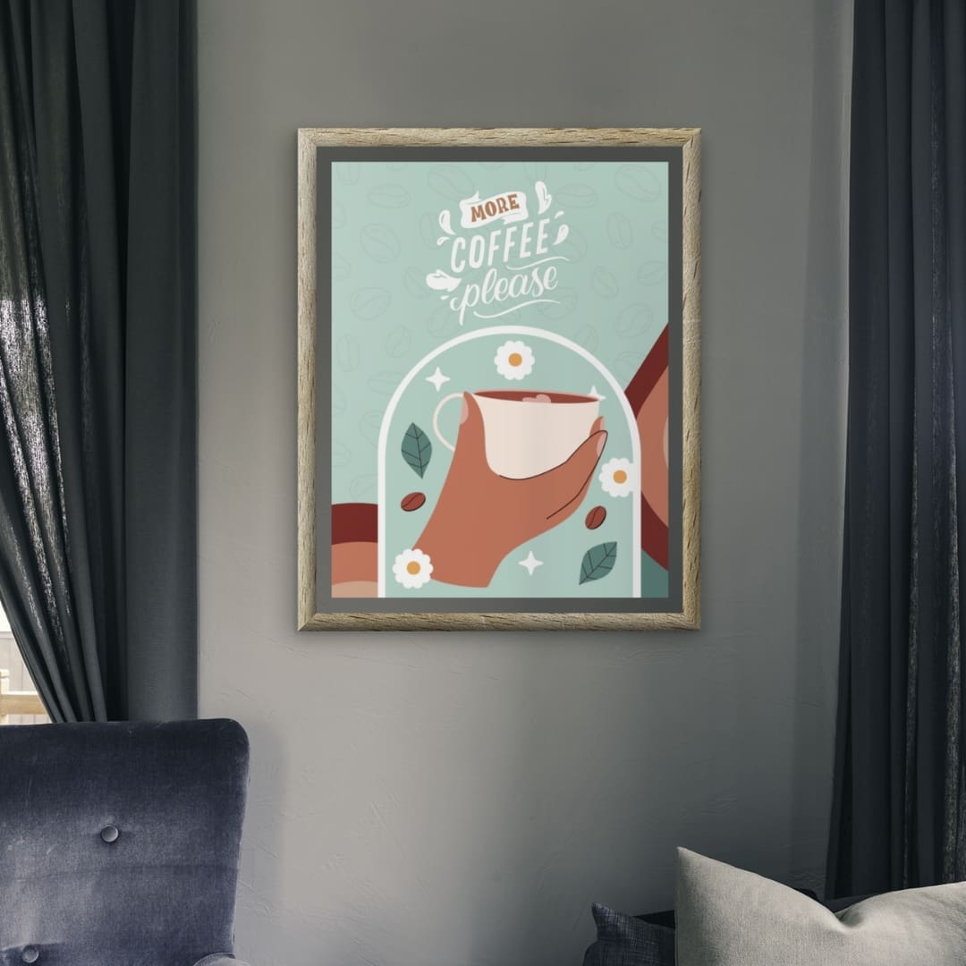 Coffee Mug Wall Art More Coffee Please - Image 4