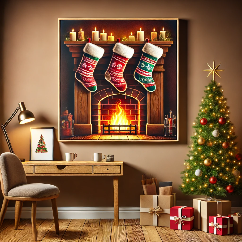 Cozy Christmas Socks Posters - Image 5