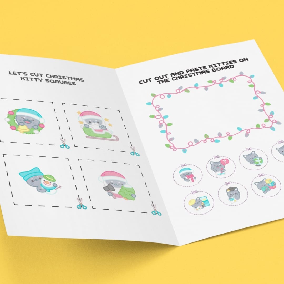 Kitty Christmas Time Activity Sheets - Image 5