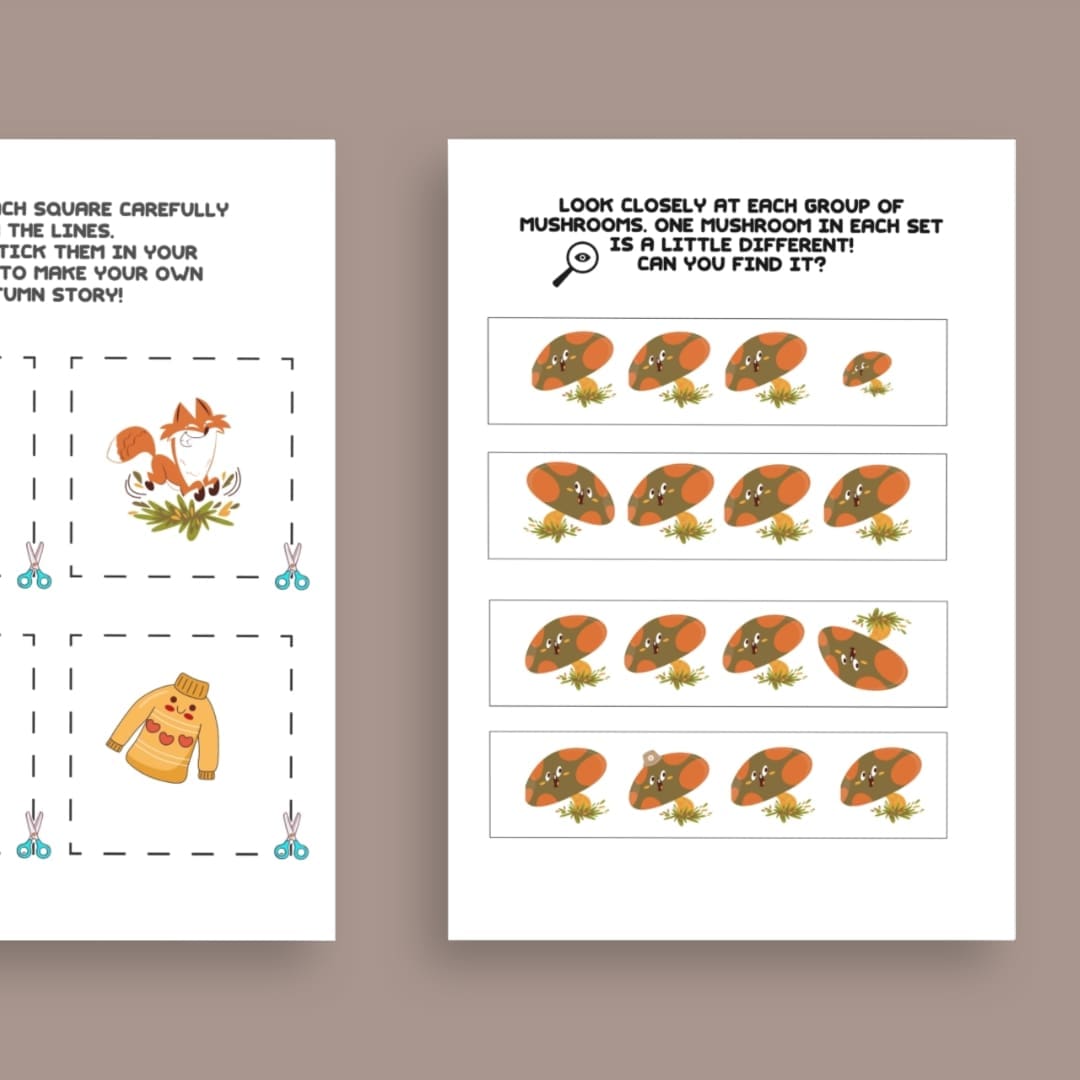 Autumn Friends Activity Sheets - Image 4