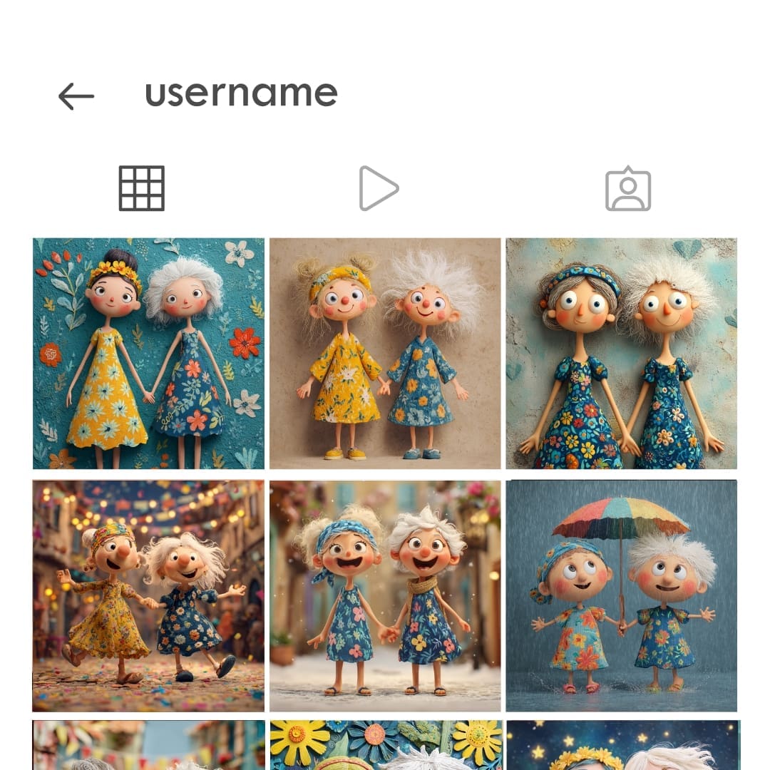 Clay-style digital art of two best friends from The Two Best Friends Collection, featuring 75 colorful illustrations capturing joyful moments, seasonal adventures, and playful celebrations.