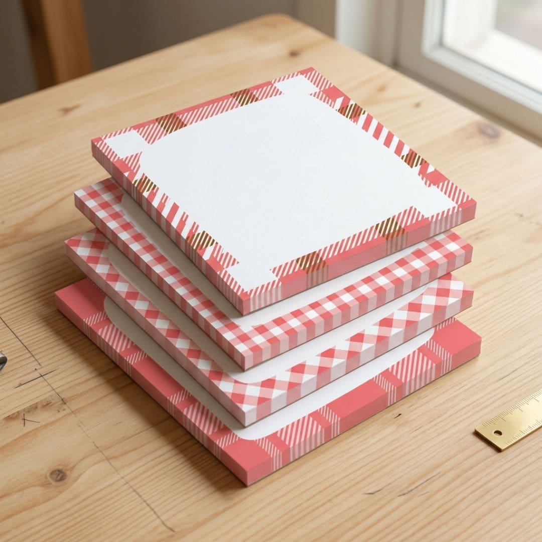 Red and pink printable memo notes stacked on a clean white background for planners, reminders, journaling, school, and office use.